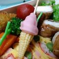 も〜すけ's cooksnap of when they made 可愛いソフトクリーム（キャラ弁おかず）.