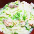 わわわわーい's cooksnap of when they made 白菜と鮭のクリーミーうどん離乳食.