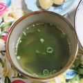 mmameco's cooksnap of when they made きのことわかめの中華スープ.