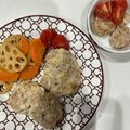 こうきとだいきママ's cooksnap of when they made 豚ひき肉と豆腐のミニハンバーグ.