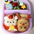 サイチョン's cooksnap of when they made すみっコぐらしのクリスマスキャラ弁☆.
