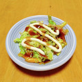 ドルフィンサーモン's cooksnap of when they made 残った千切りキャベツDEお好み焼き風？.