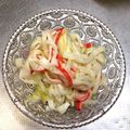 ♡mkwm♡'s cooksnap of when they made 大根とカニかまのわさびサラダ.