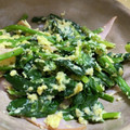 すみっちゃん's cooksnap of when they made 我が家のほうれん草の卵とじ.