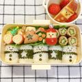 ゆづキッチン's cooksnap of when they made クリスマス 雪だるま弁当 幼稚園.