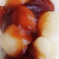 花☆花ちゃん's cooksnap of when they made 白玉粉&絹豆腐でみたらし団子☆.