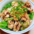 マシュマロcafe's cooksnap of when they made ポン酢でさっぱりとおろし豚丼♪.