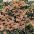 よぉぎゅると's cooksnap of when they made 糖質制限！高蛋白！春菊とツナの胡麻和え.