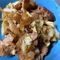 みまゆ's cooksnap of when they made ＊食材２つ＊豚バラキャベツの麺つゆ炒め.