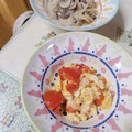 月✳Iris's cooksnap of when they made トマトと卵のいりどうふ.