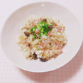 まあまま☆0403's cooksnap of when they made 炊飯器で簡単❤️きのこピラフ.