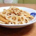 Yukiまむ's cooksnap of when they made れんこんと油揚げの炒めもの〜ちょい甘.