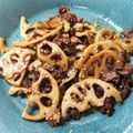 Marmo's cooksnap of when they made お弁当にも【牛蓮根のきんぴら】.