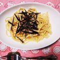 トワのおさんどん's cooksnap of when they made 孫が考案♪子供の為の辛子明太子パスタ❀.