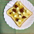 ふたごゆき's cooksnap of when they made マーマレードチョコチーズトースト.