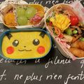くみじま's cooksnap of when they made 簡単キャラ弁☆どあっぷピカチュウ弁当♪.