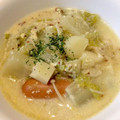 ばたみそーぱん☆'s cooksnap of when they made 白菜きのことウインナーの粒マスクリーム煮.