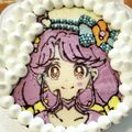 nusy06's cooksnap of when they made デコチョコ★プリキュア5ケーキ（ミルク）.