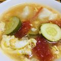 mana634's cooksnap of when they made ズッキーニとトマトのさっぱりスープ.