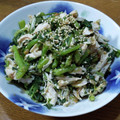 や～たん食堂's cooksnap of when they made 春菊とささみの梅ごま和え.
