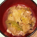 あっきーくろぴー's cooksnap of when they made 簡単！レタスと豚のしょうが鍋.