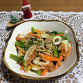 chi−ちゃん's cooksnap of when they made レンジで簡単　小松菜と竹輪の和え物.