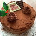 sasimicafe's cooksnap of when they made Xmas☆生チョコレートケーキ(15㎝).