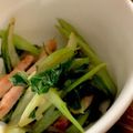 MULA's cooksnap of when they made 小松菜とベーコンの炒め物.