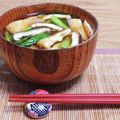 Yukiまむ's cooksnap of when they made 小松菜と椎茸、油揚げのお味噌汁.