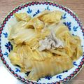 NAOばあさん's cooksnap of when they made 豚肉と白菜のすき煮.
