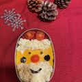 ピリ辛うどん's cooksnap of when they made クリスマス弁当✩サンタさんオムライス.