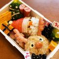 ❤ＹＵＤＡＩＫＩ❤'s cooksnap of when they made サンタいなり★クリスマスキャラ弁 お弁当.