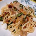 あちゃママ♡'s cooksnap of when they made 豚肉とごぼうのパスタ.