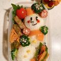 速めのパブロ's cooksnap of when they made キャラ弁＊簡単♪クリスマススノーマン弁当.