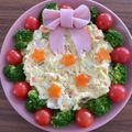 ＊うみぼー＊'s cooksnap of when they made 簡単クリスマスリースサラダ.
