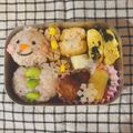 ♪pocket♪'s cooksnap of when they made クリスマスの雪だるま弁当.