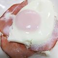 simanaga's cooksnap of when they made 簡単！キレイにできる♪花形ハムエッグ〜☆.