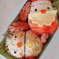TOMOえ's cooksnap of when they made キャラ弁 クリスマス サンタとトナカイ.