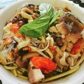 yokoyoko76's cooksnap of when they made イワシ缶とトマトのパスタ.