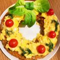 どんぐりきのこ's cooksnap of when they made ふわふわとろ～り　リースオムライス.