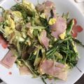 もんす。's cooksnap of when they made 水菜とベーコンの炒め物.