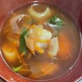 わたるんママ's cooksnap of when they made アンコウやカワハギで♪白身魚の味噌汁.