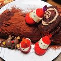 saonyaaan's cooksnap of when they made クリスマスに♪イチゴとバナナのサンタさん.