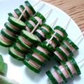 ポニーリボン's cooksnap of when they made 弁当に♬薄切りきゅうりと魚にソ串.