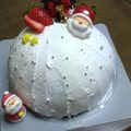 ひろちゃん☆ママ's cooksnap of when they made クリスマス❤いちごのデコレーションケーキ.