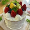 はぴっ's cooksnap of when they made レインボーケーキ.