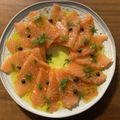 さわきり's cooksnap of when they made 簡単☆サーモンのカルパッチョ.
