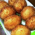 まちゃモンZ's cooksnap of when they made 揚げない！残カレーで焼きチーズカレーパン.