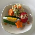 メルボルンちゃん's cooksnap of when they made クリスマスお弁当に☆プチトマトでサンタ☆.