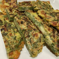 もこもこぱちん's cooksnap of when they made 長ネギとキムチとチーズのチヂミ♪.